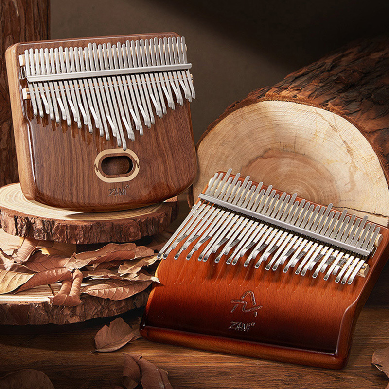 Novelty Items Professional Kalimba 34 Keys Thumb Piano Veneer Beech Wood 34 Key Kalimba Finger Piano Beginners Instrument With Storage Box 230727 - view 3