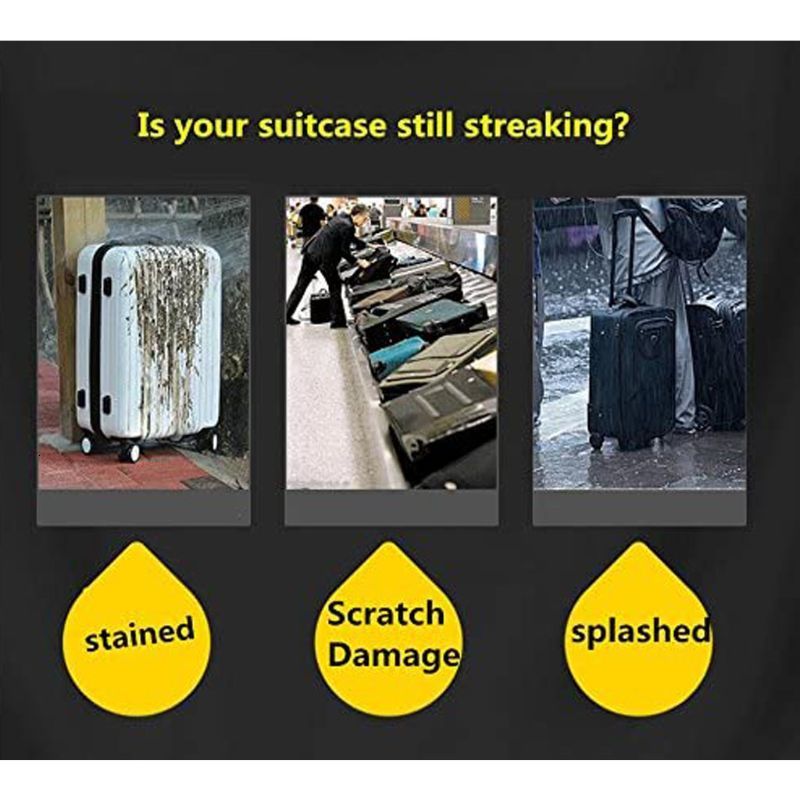 Bag Parts Accessories Full Transparent Luggage Protector Cover Thicken Suitcase Protector Cover PVC Suitcase Cover Rolling Luggage Cover 230726