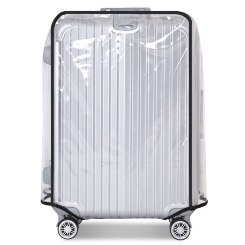 Bag Parts Accessories Transparent PVC Luggage Cover Waterproof Trolley Suitcase Dust Cover Dustproof Travel Accessories Travel Organizer 230726