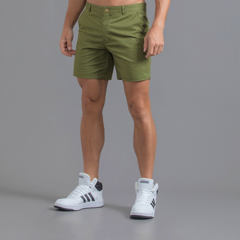 Men's Shorts Men's Casual Shorts Summer Slim Fit Sexy Golf Shorts Solid Color Pure Cotton Waterproof Wear-Resistant Cargo Shorts Male 230726