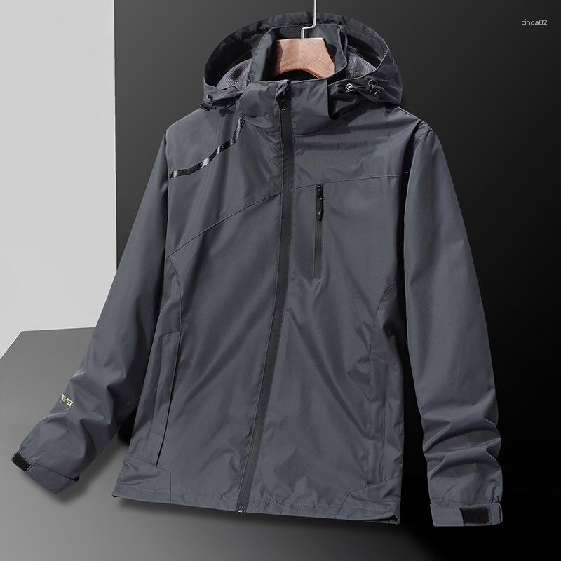 Mens Clothing Lightweight Waterproof Rain Jacket Hooded Outdoor Raincoat Hiking Windbreaker Coat Sweatshirts