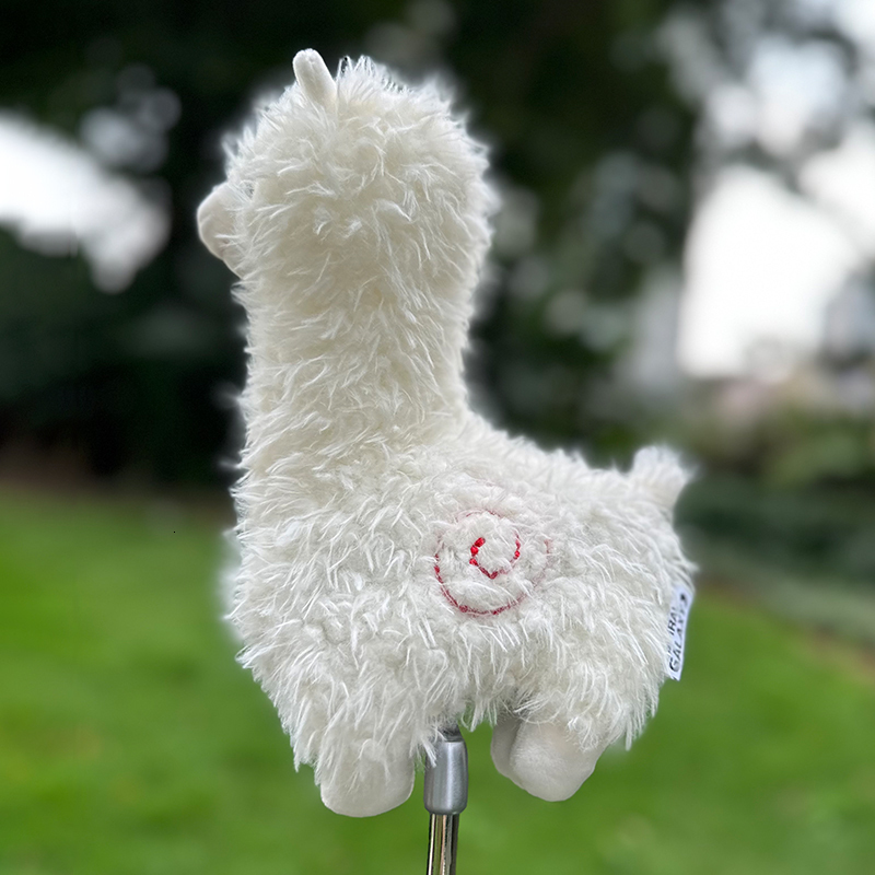 Other Golf Products Fashion Golf Club Cover Putter Head Hat Stupid and Cute Little Alpaca Plush putter headcover 230726
