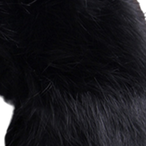 Winter black sheepskin Mittens Leather Gloves For Women Rabbit Fur Wrist Top Sheepskin Gloves Black Warm Female Driving Gloves 201