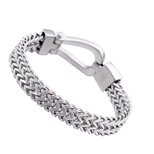 Bracelet Men039s Bracelets 210MM Silver New Polished Chain Fashion Jewelry Male 316 L Stainless Steel KALEN