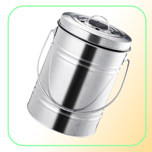 3L Kitchen Compost Bin Outdoor Compost Bucket Indoor Odorless Countertop Compost Pail Black Charcoal Filter Recycling Bin Pail LJ5274805