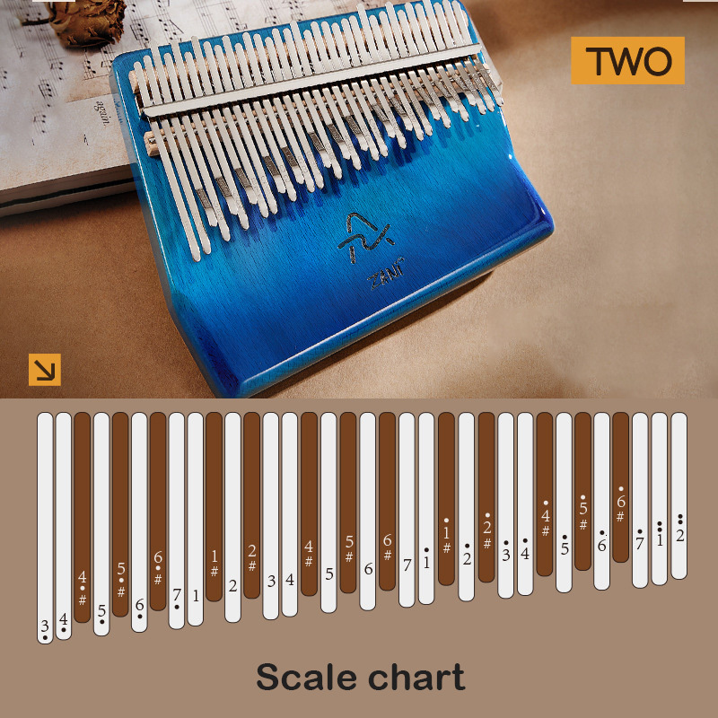 Novelty Items Professional Kalimba 34 Keys Thumb Piano Veneer Beech Wood 34 Key Kalimba Finger Piano Beginners Instrument With Storage Box 230727 - view 7