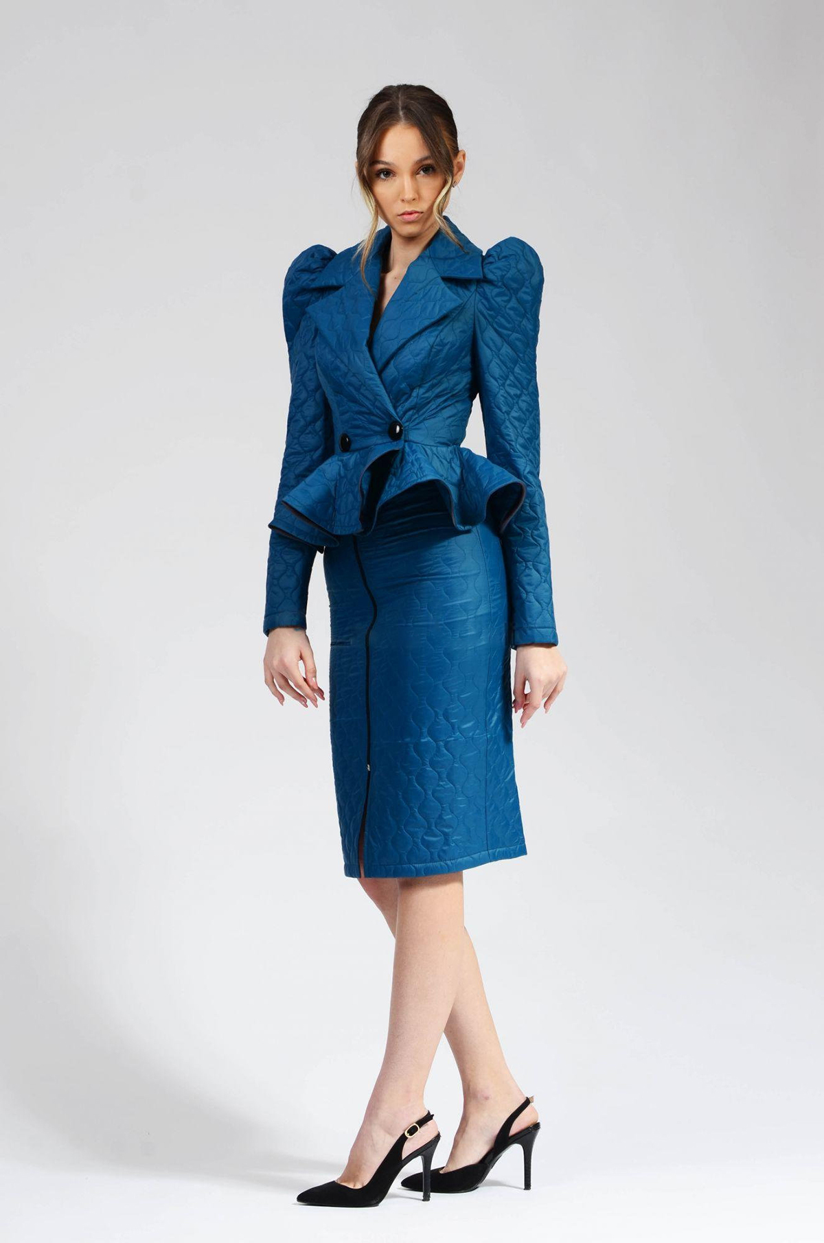 Fashion Mother Of The Bride Dress Suits Flowers Ruffles Women Formal Party Prom Evening Wear 2 Pieces Summer Skirts Sets