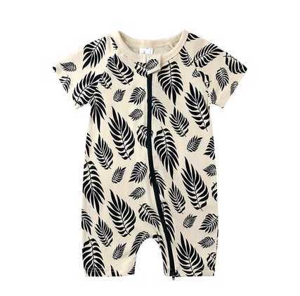 Kids Tales Brand 2020 Kids Clothes Fruit Pattern Baby Jumpsuit Short Sleeve Infant Romper Baby Boy Girl Zip Sleepsuit G1221
