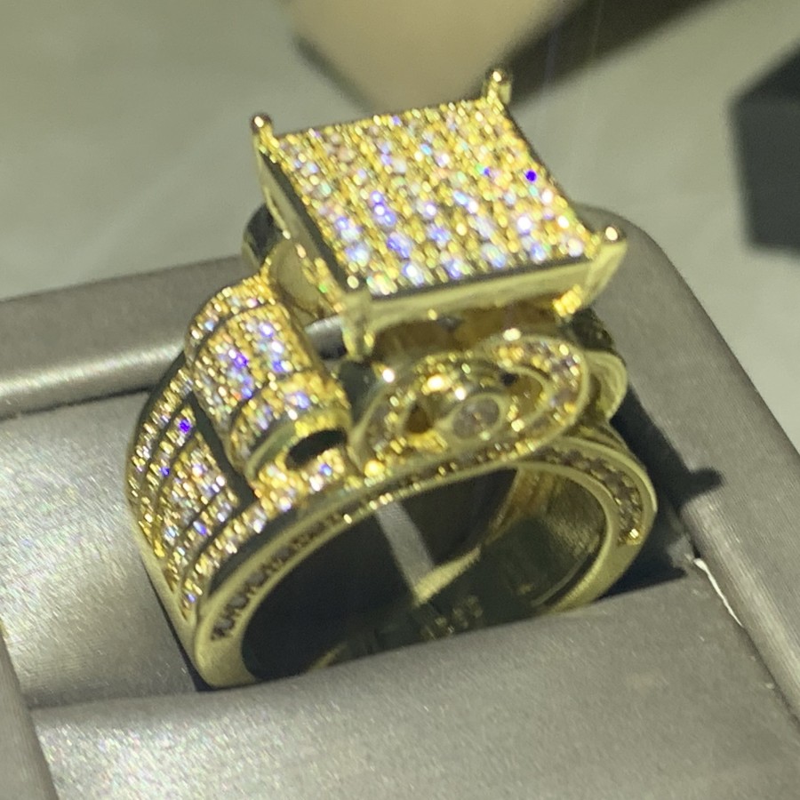 Wedding Rings Luxury Designer Jewelry Choucong Brand 925 Sterling Silver Gold Fill Pave 5A Cubic Zircon CZ Diamond Eternity Women Engagement Band Ring