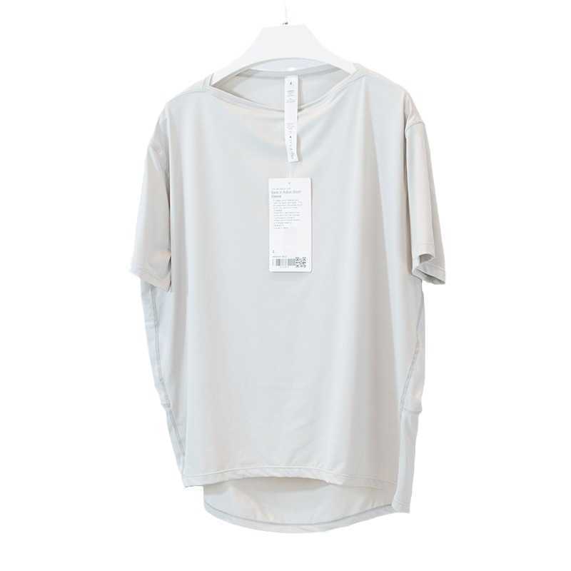 Summer Yoga Suit Sun Resistant Short Sleeved Women's Sports Loose T-shirt High Elasticity Breathability Comfort Fitness Tops