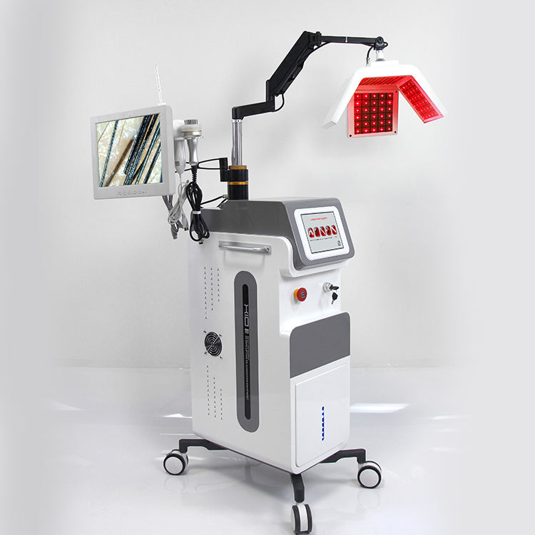 Trending 5 in 1 Hair Regrowth Anti-hair Loss Treatment Diode Laser 650nm LLLT Machine Scalp Detector for Hair Thickening