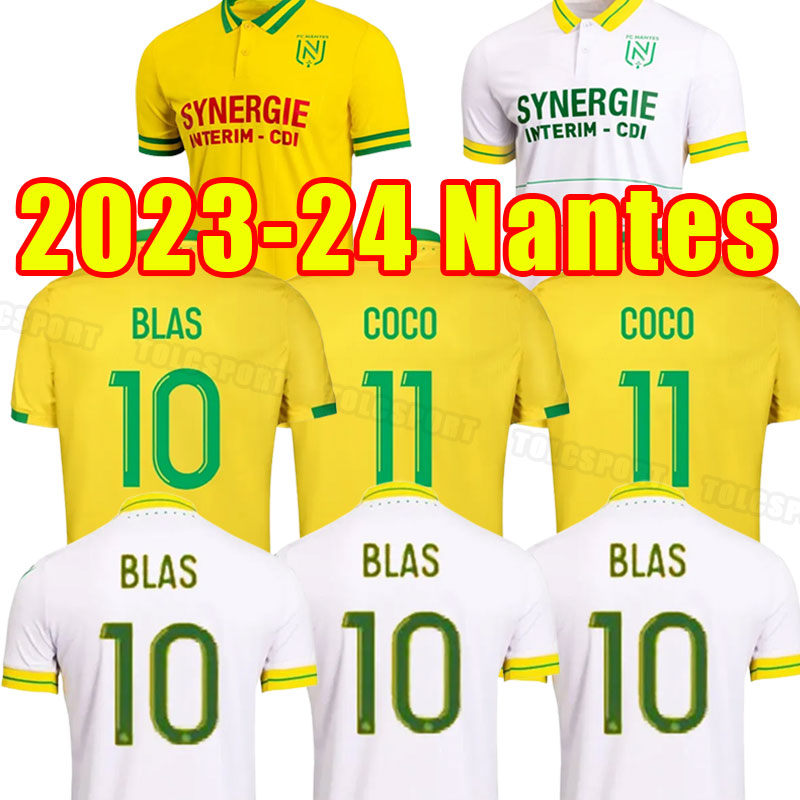 23 24 FC Nantes soccer jerseyS home maillot de foot SIMON LOUZA A TOURE BLAS COCO COULIBALY football shirts top 2023 2024 away THIRD