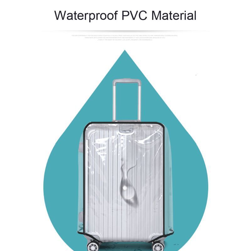 Bag Parts Accessories Full Transparent Luggage Protector Cover Thicken Suitcase Protector Cover PVC Suitcase Cover Rolling Luggage Cover 230726