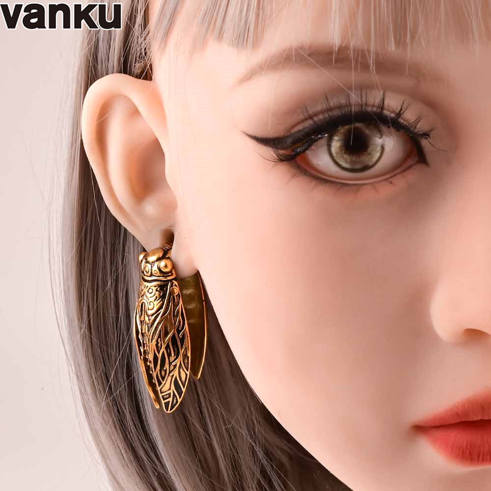 Dental Grills Vanku 2PCS insect Ear Hangers Weights for Stretched Ears Gauges Plugs Body Piercing Tunnels 316LStainless Steel Jewelry 230727