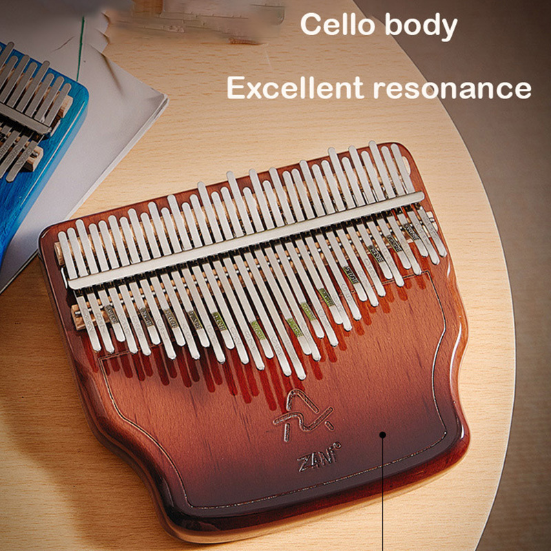 Novelty Items Professional Kalimba 34 Keys Thumb Piano Veneer Beech Wood 34 Key Kalimba Finger Piano Beginners Instrument With Storage Box 230727 - view 6