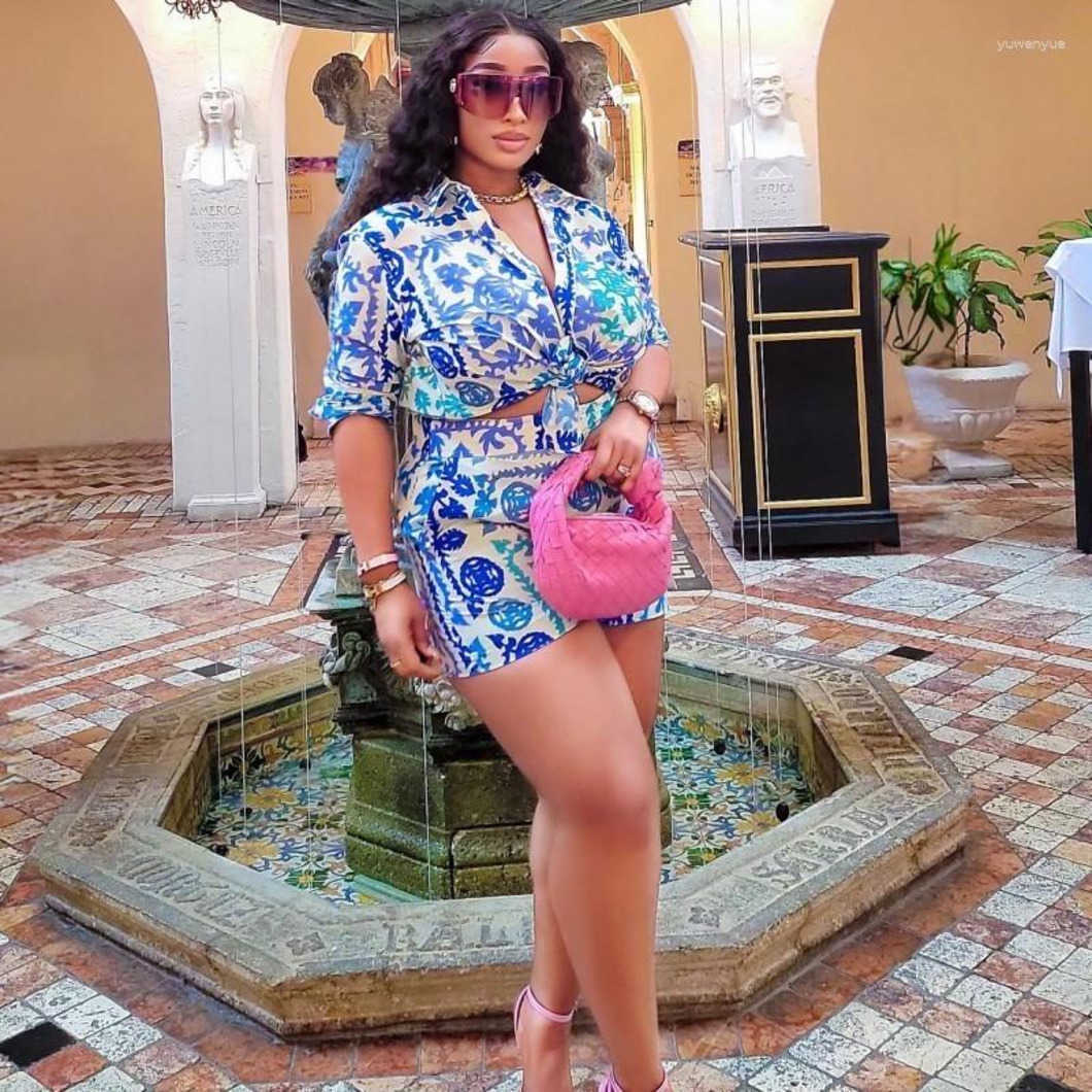 Womens Tracksuits Two Piece Set Fashion Long Sleeve Shirt Top Button Cardigan Elastic Waist Shorts Matching Tracksuit