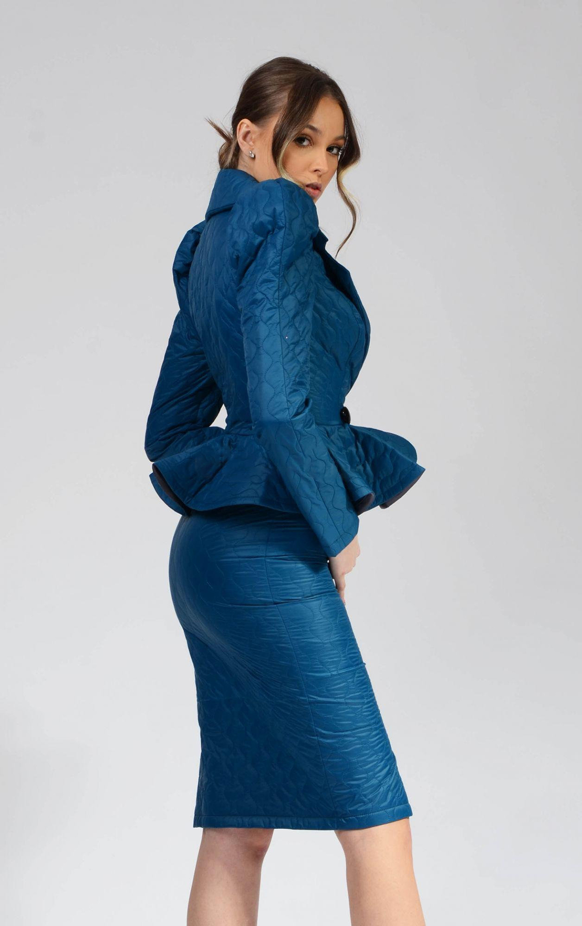 Fashion Mother Of The Bride Dress Suits Flowers Ruffles Women Formal Party Prom Evening Wear 2 Pieces Summer Skirts Sets