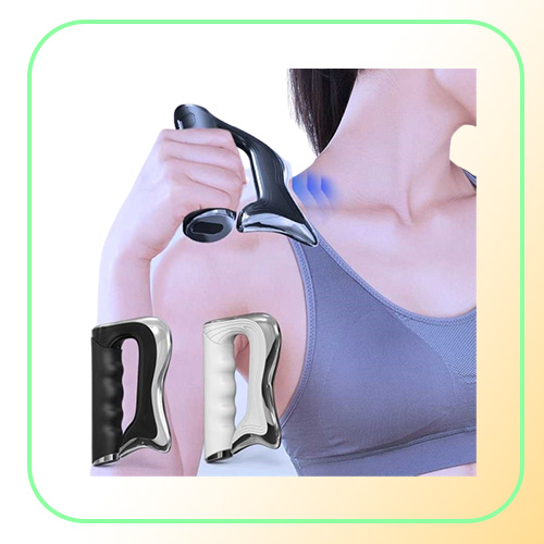 Electric Guasha Scraper EMS Muscle Therapy Massager IASTM Massage Tool Adjustable Speed Deep Fascia 3 Levels 211223