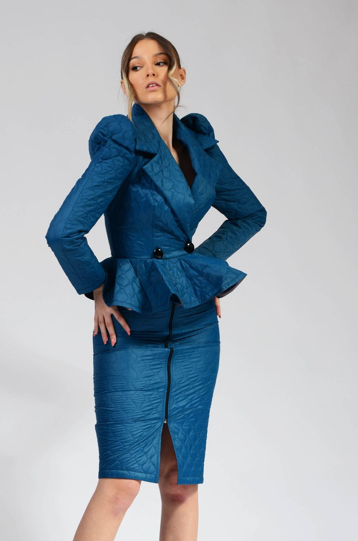 Fashion Mother Of The Bride Dress Suits Flowers Ruffles Women Formal Party Prom Evening Wear 2 Pieces Summer Skirts Sets