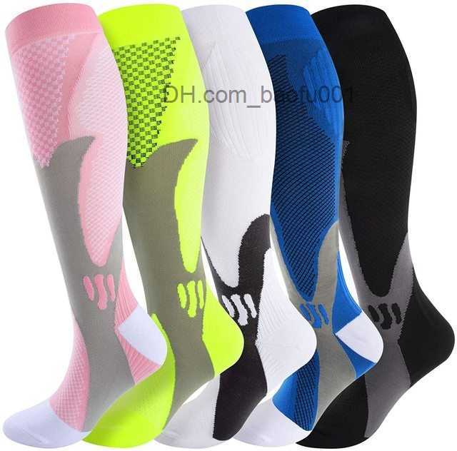 Men's Socks 2/3/4 pairs of men's and women's sports socks 20-30 Mmhg running compression stock marathon bicycle football varicose veins