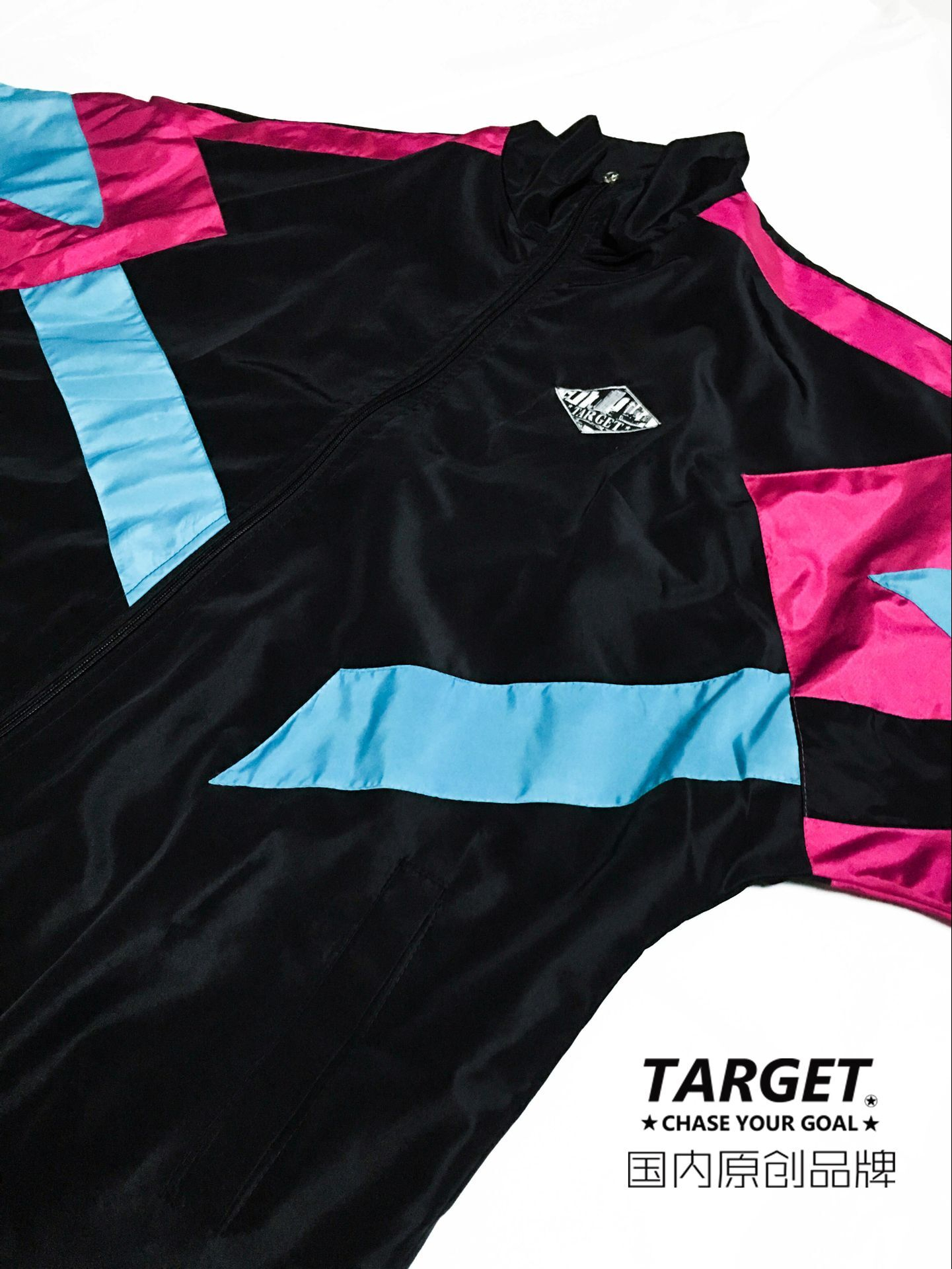 Men's Jackets Japanese Vintage Patchwork Sports Jacket Men Oversized Y2k Zip Up Retro Windbreaker Streetwear Unisex Lightweight Coat 230726