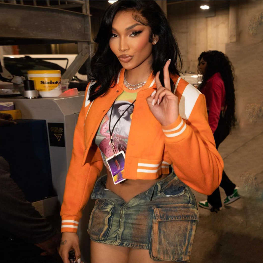 2023 Autumn Womens New Fashion Single breasted Street Shoot Slim Jacket Baseball uniform Coat winter jackets for women