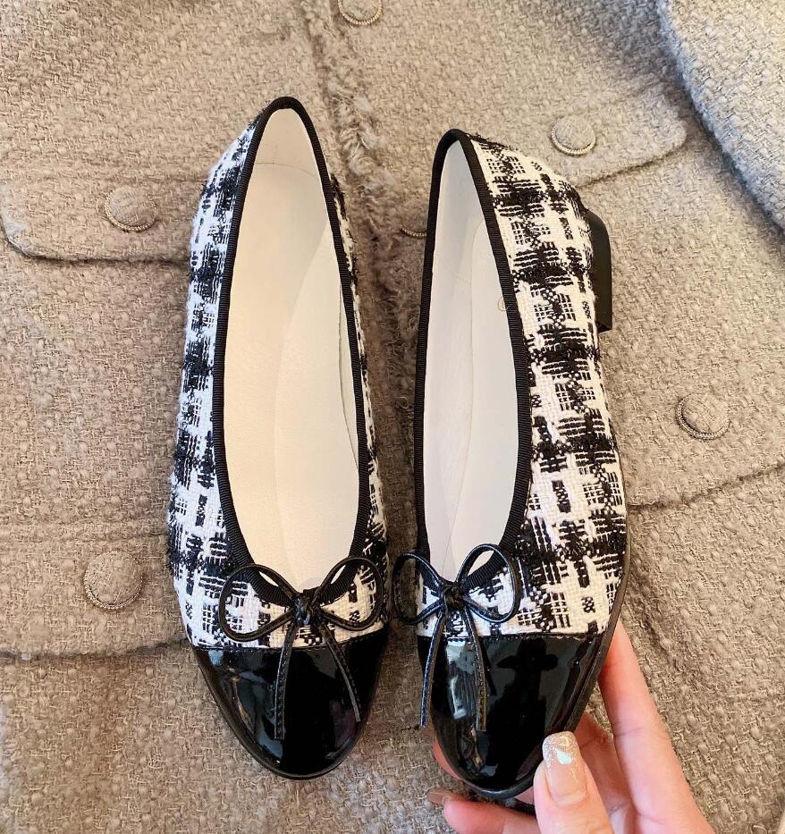 Designers Ballet Flats Women Dress Shoe Classics Bowknot Casual Loafers Summer Ballet Flats Women Leather Classic Flat Shoes