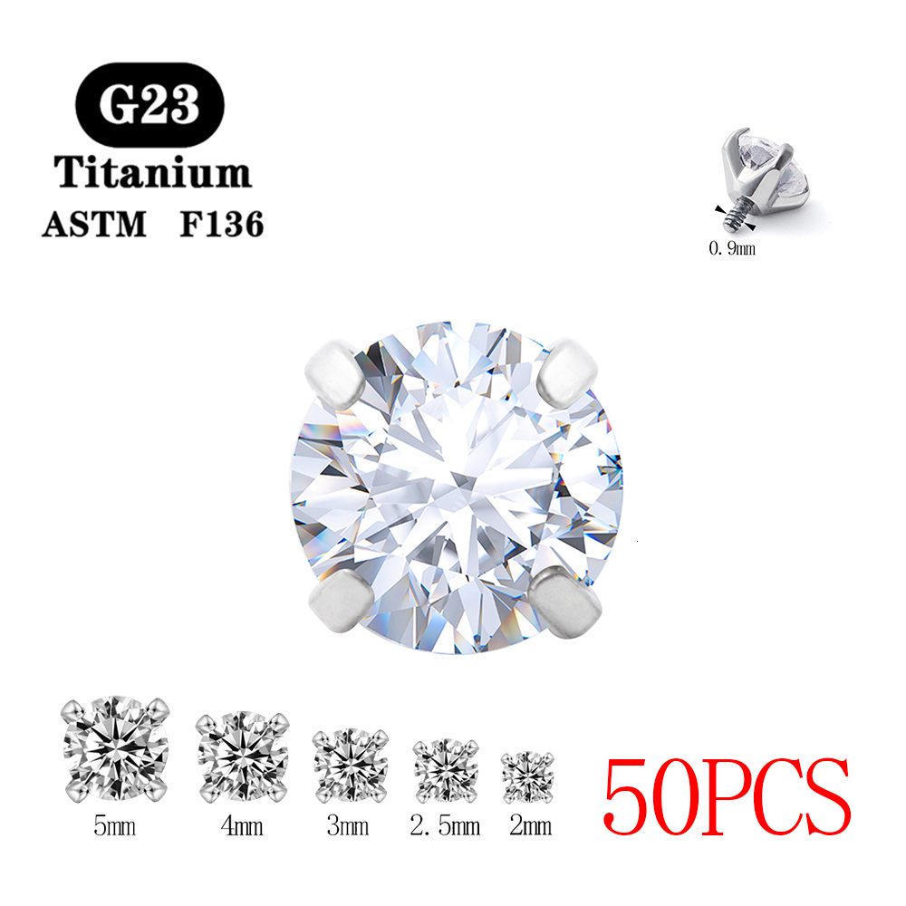 Dental Grills 50PCS G23 Piercing Nose Ring Earrings Lip Eyebrow Studs Accessories Sexy for Women Body Jewelry 230727