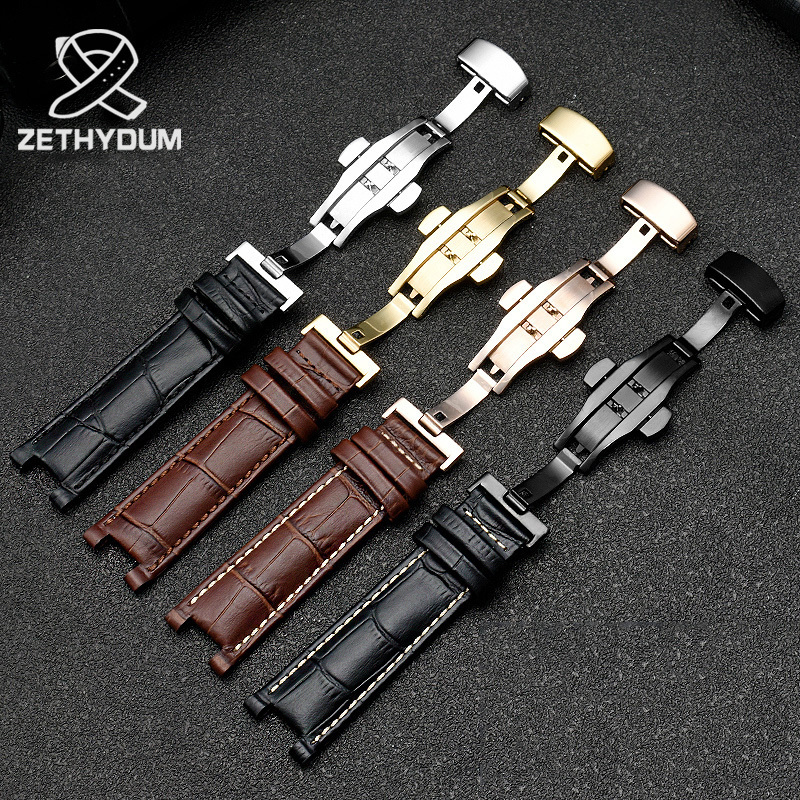 Watch Bands Genuine leather strap for GC 22 * 13mm 20 * 11mm notched strap stainless steel butterfly buckle men's and women's strap 230728