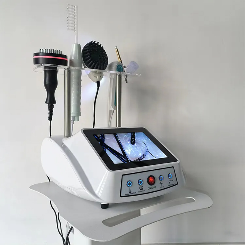 Multifunctional Scalp Care Device Instrument Analyzer Spray Hair Regrowth Machine with High Frequency for Beauty Salon