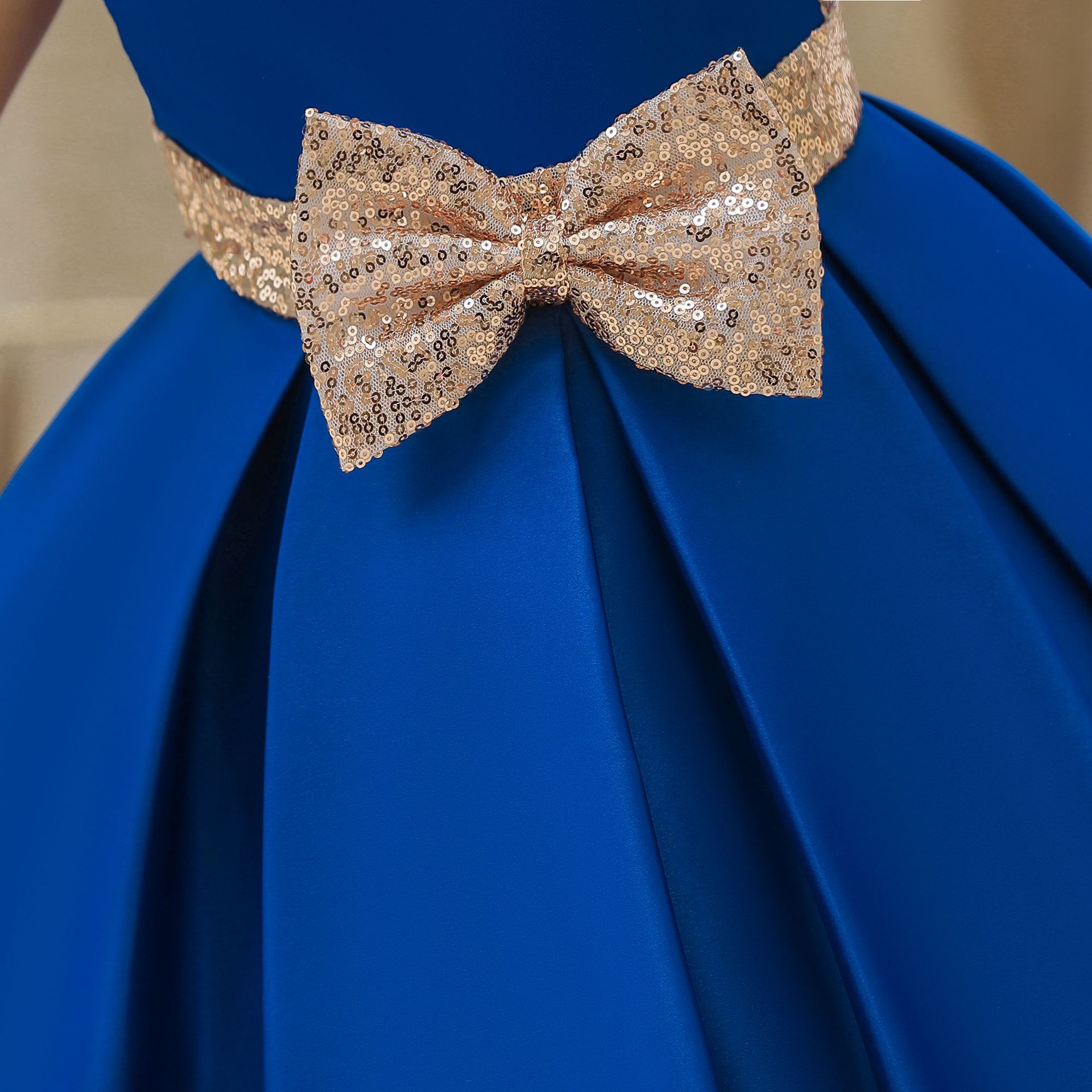 2023 New Baby Girls Summer Dress Chinese Embroidery Style Gift Dress Bowtie Dress Princess Girls Party Dress