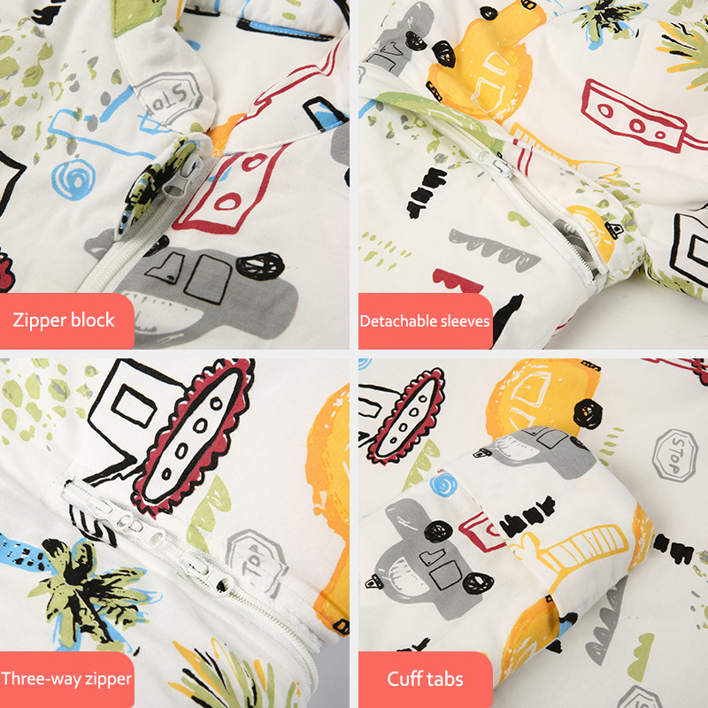Sleeping Bags Spring Autumn Bag For Baby Pure Cotton Pajamas born Boys Girls Clothes 0 5T Anti Kick 230727