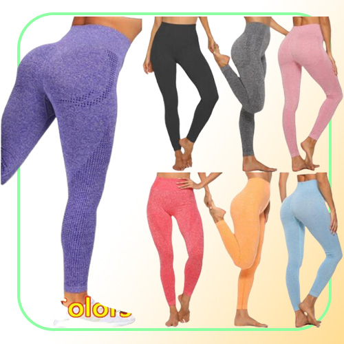 Yoga Outfits High Waist Seamless Leggings Push Up Leggins Sport Women Fitness Running Energy Elastic Trousers Gym Girl Tights YJ00