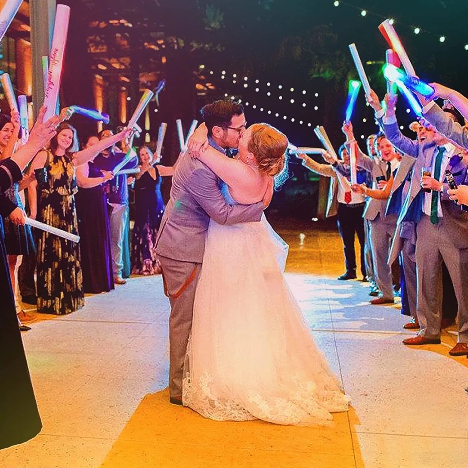 Other event party supplies White light luminous sticks 30 LED foam cheerleading sticks Blinking effect in the dark wedding supplies