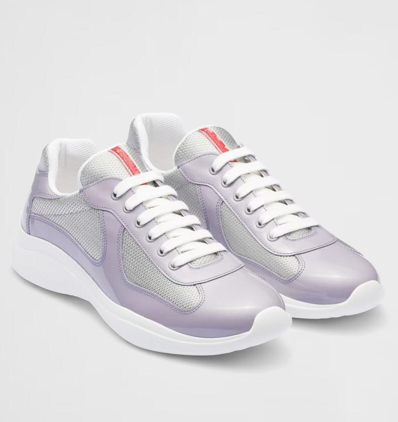 Elegant Men America Cup Sneakers Shoes Technical Runner Sports Suede Calf Leather, Synthetic & Fabric Skateboard Walking Famous Brand Footwear EU38-46