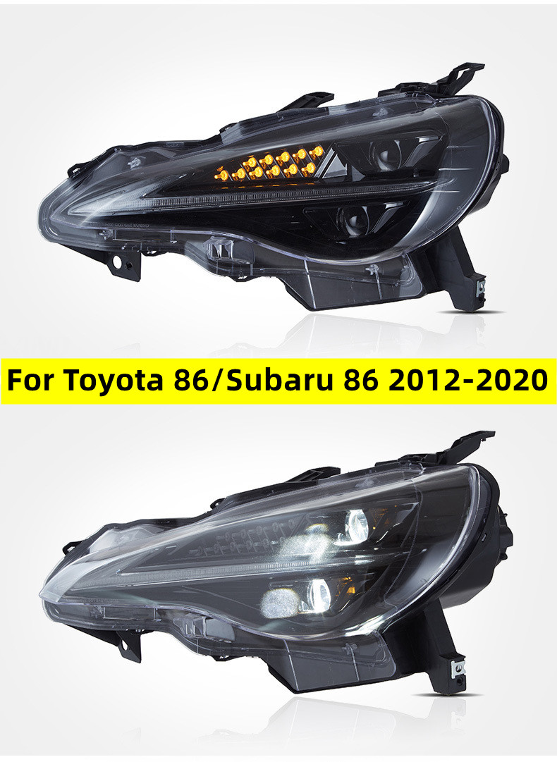 Car Head Lights For Toyota 86 20 12-20 20 Head Light Parking Running Lights Subaru BRZ LED Streamer Signal Front Lamp