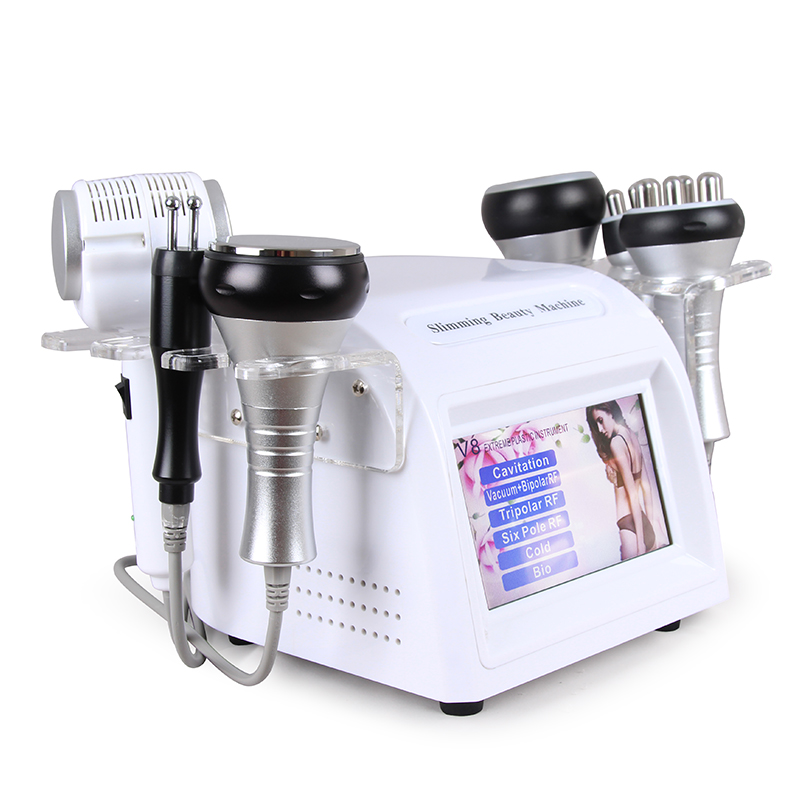 Professional Radio Frequency Lipolaser 6 in 1 Vacuum Therapy Cavitation 40k System RF Skin Fat Removal Slimming Machine Body Shaping Face Lifting Anti
