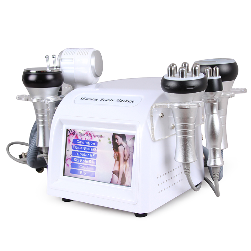 Professional Radio Frequency Lipolaser 6 in 1 Vacuum Therapy Cavitation 40k System RF Skin Fat Removal Slimming Machine Body Shaping Face Lifting Anti