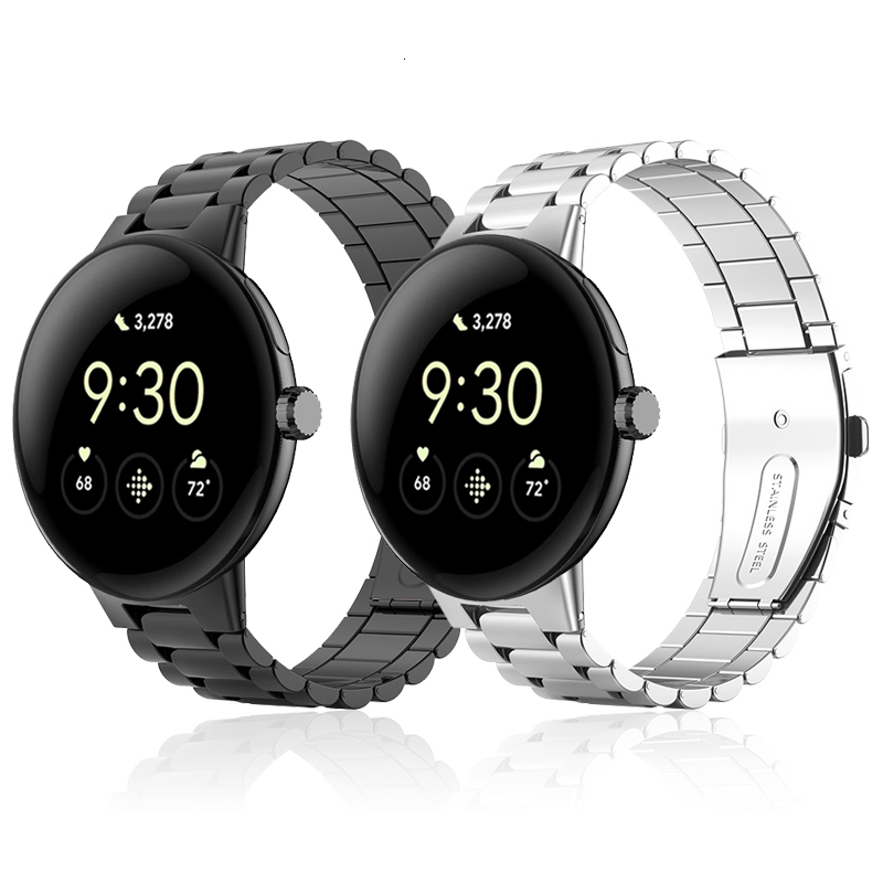 Watch Bands Pixel Watch Stainless Steel Bands Bracelet For Google Pixel Watch Classic Metal Strap Replacement Band Watchband Accessories 230728