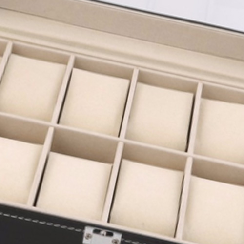 Watch Boxes Cases Designer Box 12 Slots Grid PU Leather Display Jewelry Storage Organizer Case Locked Retro Saat Kutusu Caixa Pa