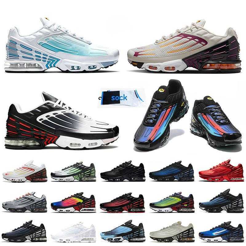 tn plus 3 men women Running Shoes 2023 Tuned III Unity Laser Blue purple Gold triple white OG black Ghost Green Aqua tnplus tn3 obsidian trainers Big Size 12 sneakers tns