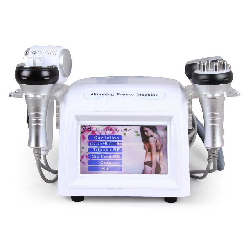 Professional Radio Frequency Lipolaser 6 in 1 Vacuum Therapy Cavitation 40k System RF Skin Fat Removal Slimming Machine Body Shaping Face Lifting Anti