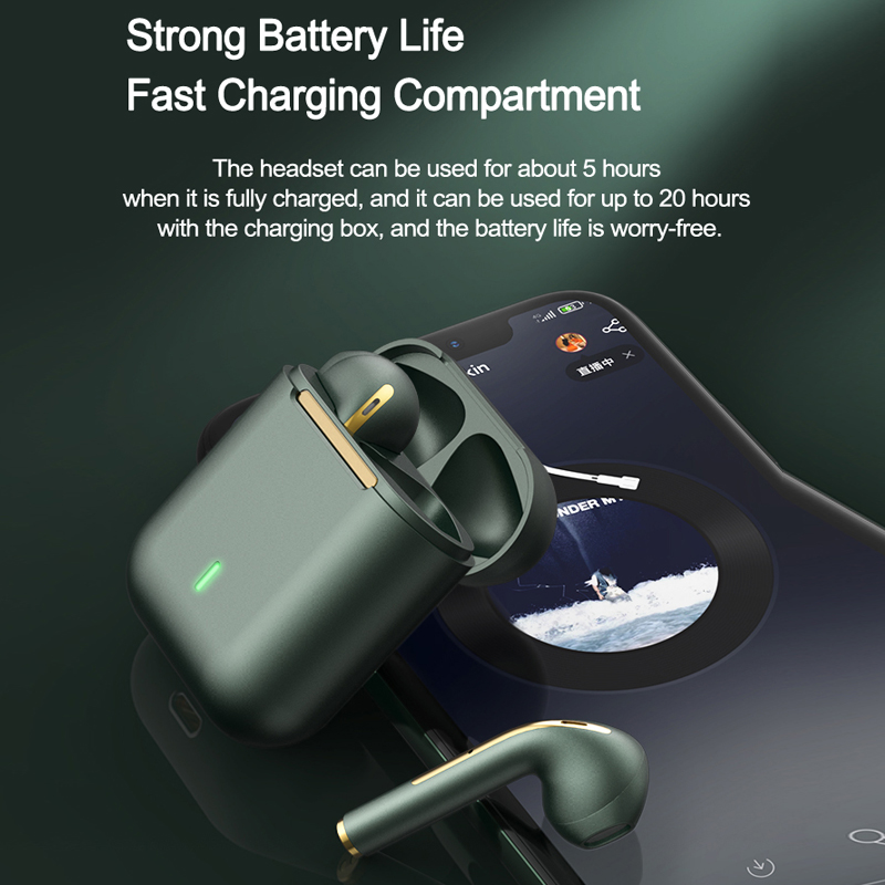 J18 Upgrade TWS BT 5.1 Earphone Charging Box Wireless Headphone Stereo Earbuds Headset With Microphone For iOS Android