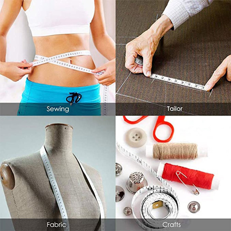Soft Ruler Material Sewing Machine Body Measuring Tape Cloth Sewing Ruler And Tailor Of Tape Measure Body Tape 150CM
