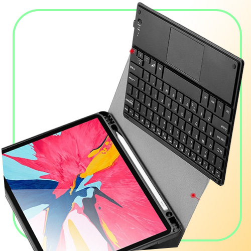 Touch Function Bluetooth Keyboard Cases For Ipad Air4 109 Protective Cover Pro 11 129 Inch Tablet Pen Slot