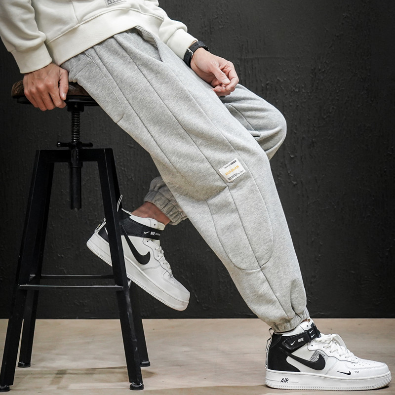 Men pants sweat pant designer men's clothing Spring sweatpants for men Drawstring plus size Cool streamline slant pocket sweatpants letter jraphi