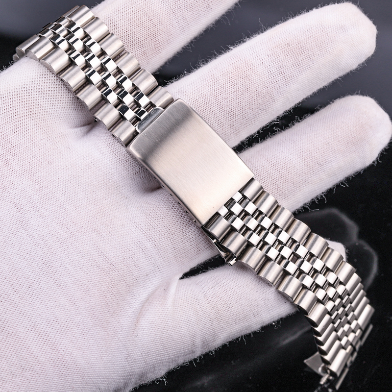 Watch Bands Stainless Steel Watch Bracelet Strap 18mm 20mm 22mm Curved End Watchbands Women Men Silver Metal Clocks Accessories 230728
