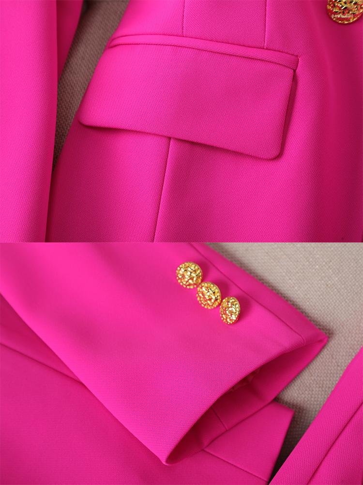 Womens Two Piece Pants tracksuit women Ladies Formal Blazer And Pant Suit Women Female Pink Jacket Trouser Business Work Wear 2 Set