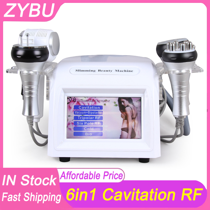 6 in1 Multifunctional Weight Reduce Fat Loss Body Shape Fat Burning Cavitation RF Slimming Vacuum EMS Freeze Cold Hammer Skin Lifting Tightening Beaut
