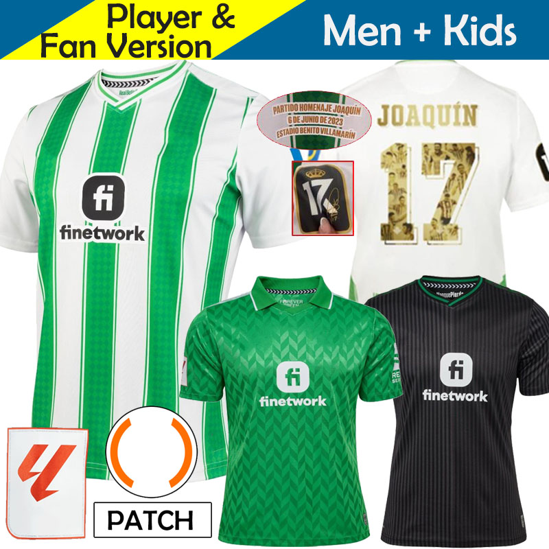 23/24 camiseta ReAl BeTIs soccer jerseys Kids Kit Football Shirt 2023 2024 Home Away Third Forever G.RODRIGUEZ JUANMI FEKIR B.IGLESIAS CANALES LUIZ HENRIQUE JOAQUIN